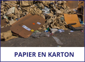 Papier en karton recycling